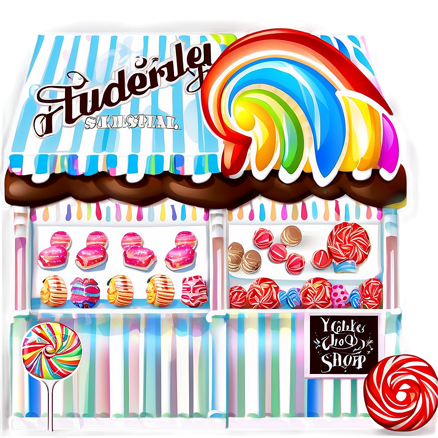 Candy Shop Graphic PNG mme PNG with transparent background
