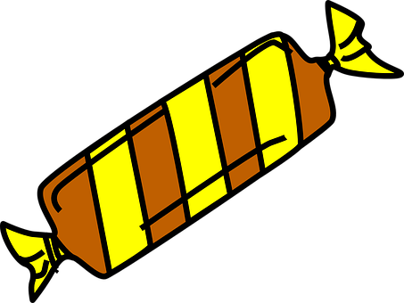Candy Wrapper Vector Illustration PNG with transparent background