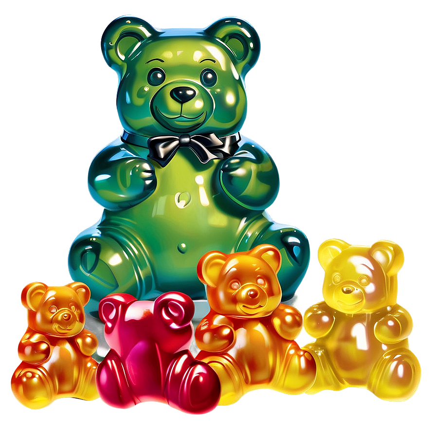 Candyland Gummy Bear Garden Png 37