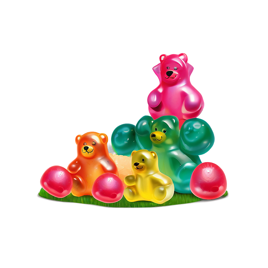 Candyland Gummy Bear Garden Png 57