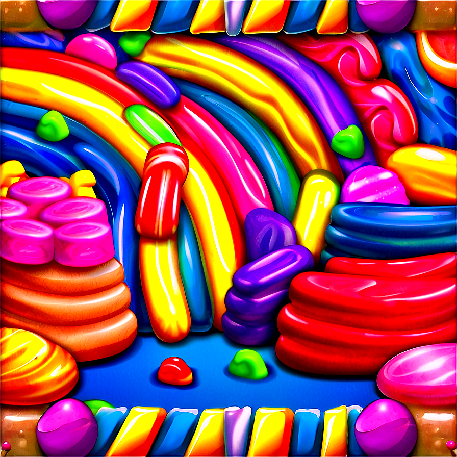 Candyland Rainbow Candy Road Png 69