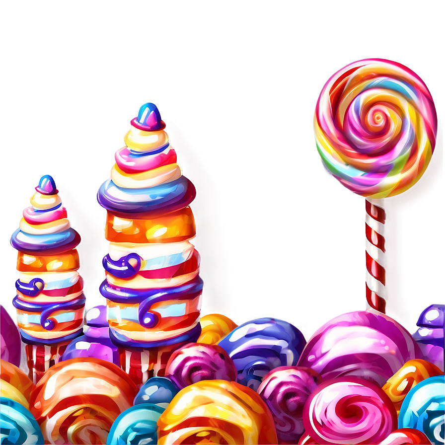 Candyland Wonderland Illustration Png Cbo69