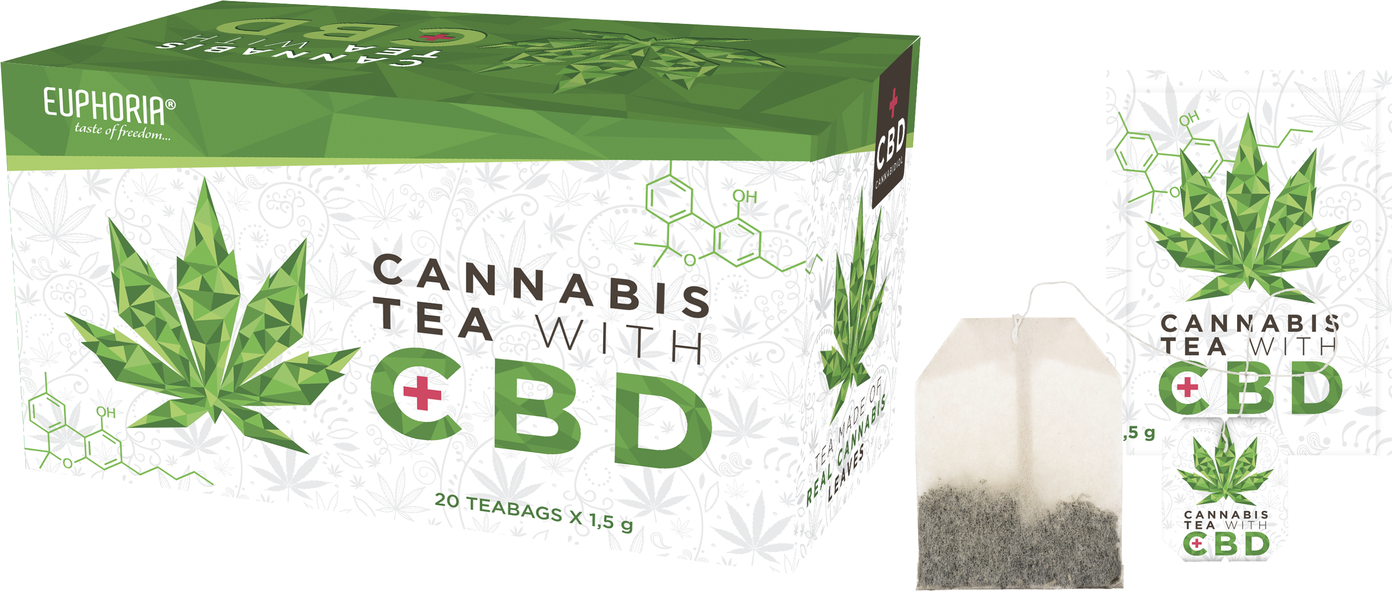 Cannabis C B D Tea Product Packaging