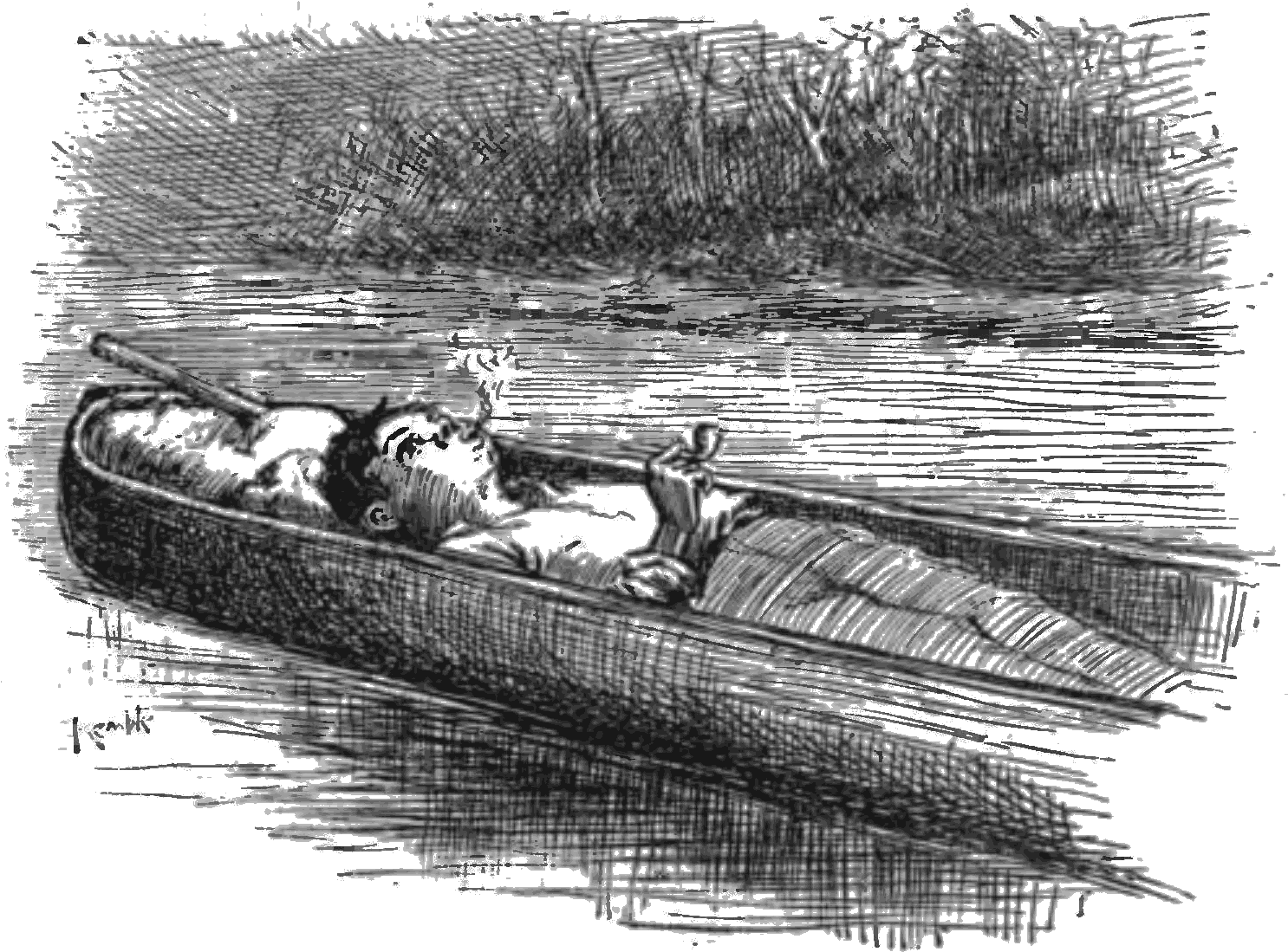 Adventures Of Huckleberry Finn 1885-p59 - Adventures Of Huckleberry Finn Canoe, HD Png Download PNG image with a transparent background, free high-resolution download