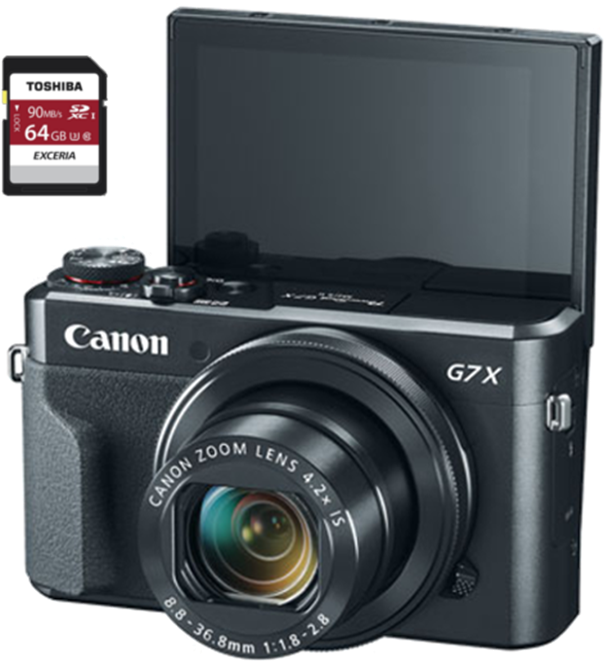 Canon G7 X Camerawith Flip Screen