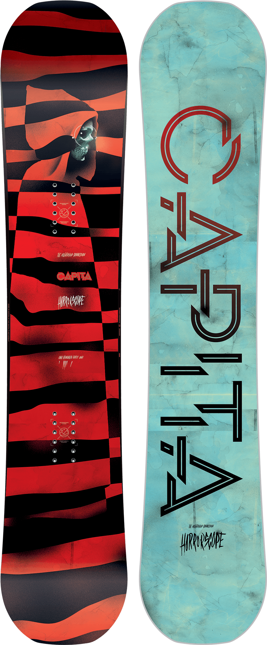 Capita Horrorscope Snowboard Design PNG with transparent background