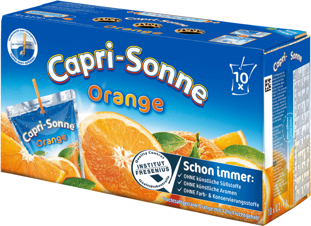 Capri Sonne Orange Packaging