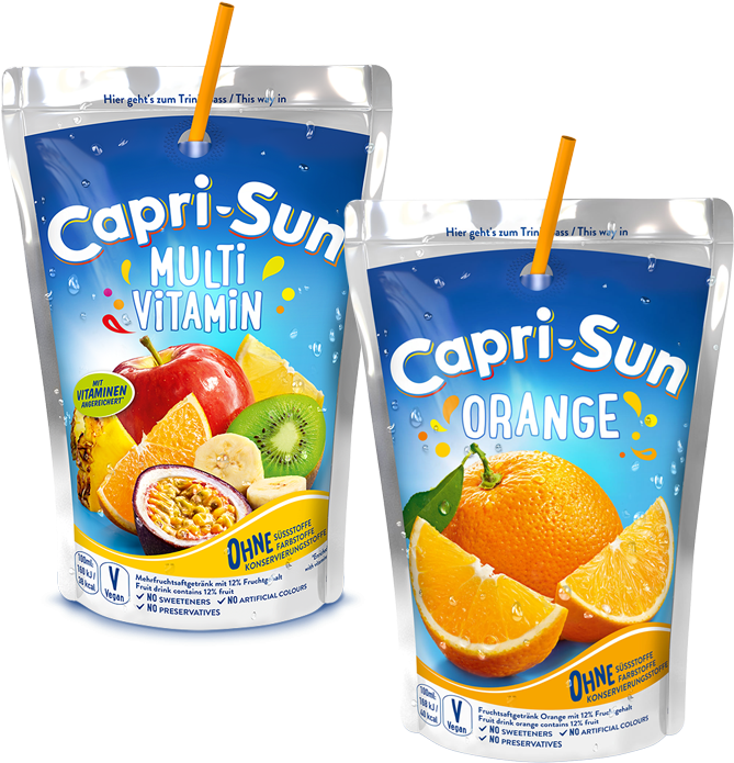 Capri Sun Multi Vitaminand Orange Pouches