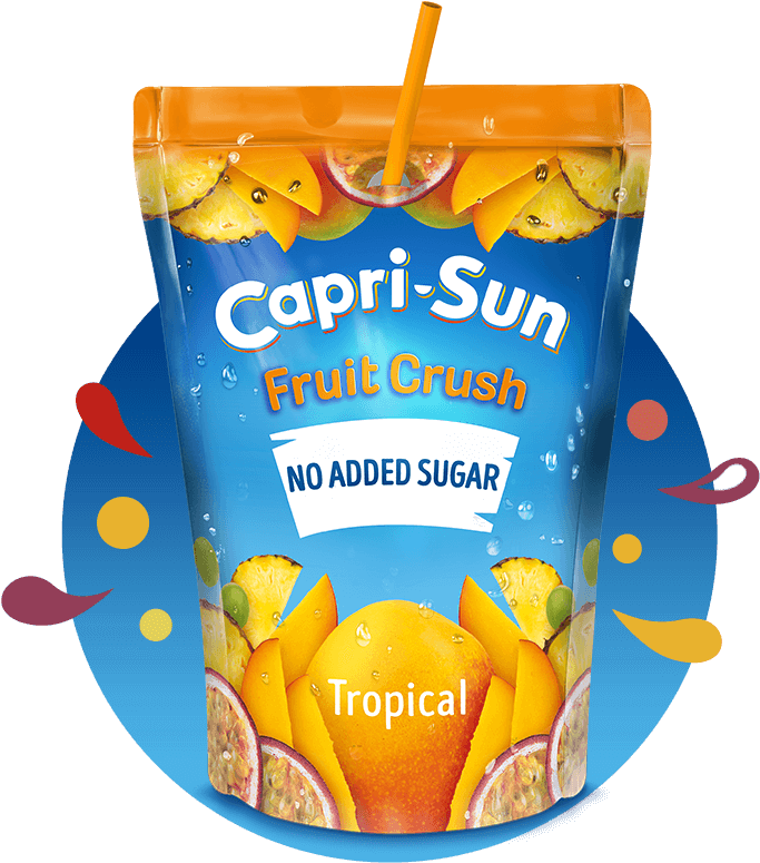 Capri Sun Tropical Fruit Crush No Added Sugar Pouch