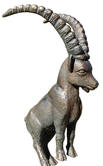 Capricorn Statue Artwork PNG with transparent background