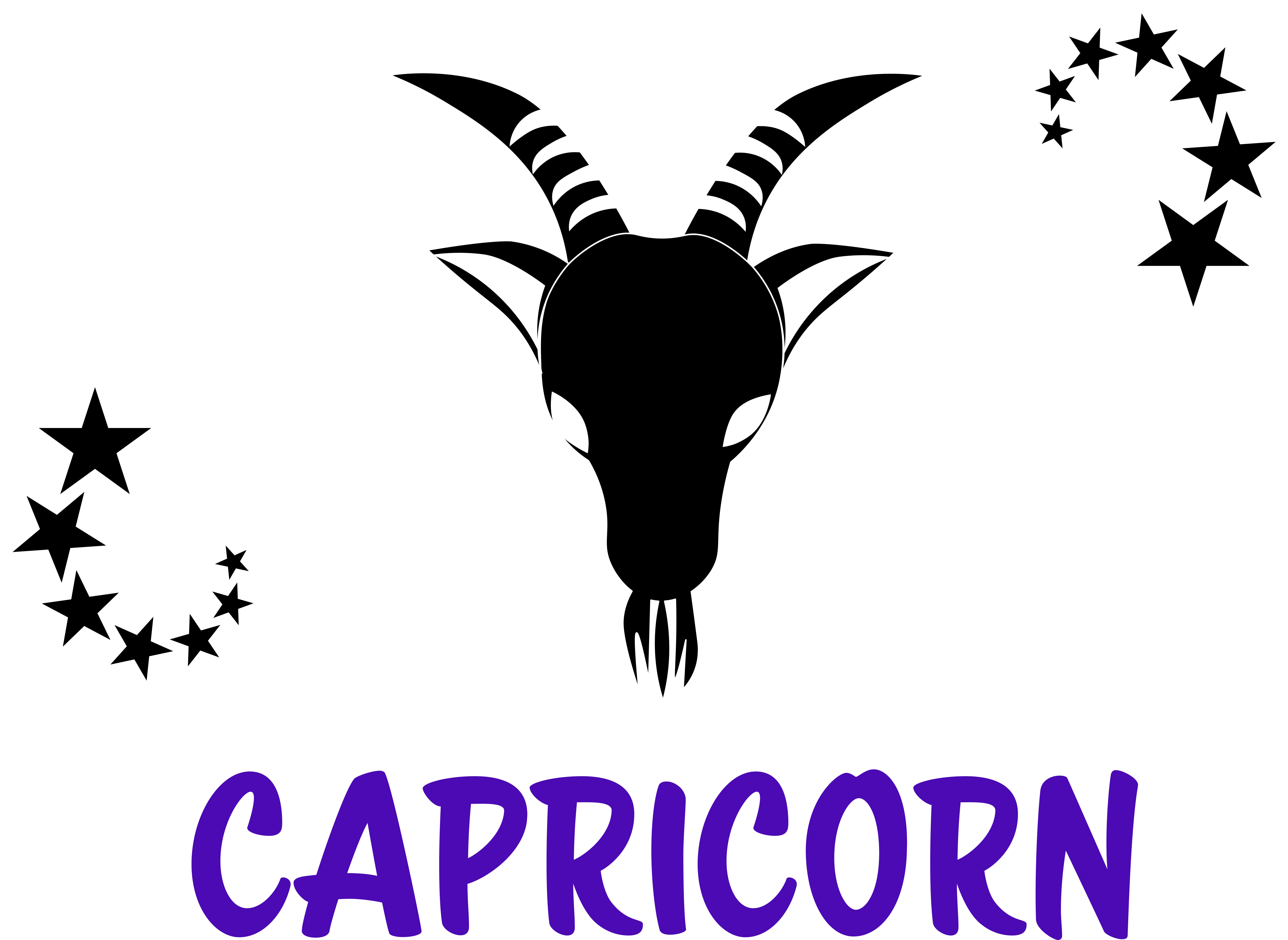 Capricorn Zodiac Symbol Illustration