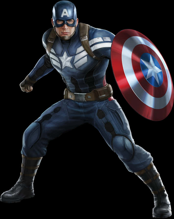 Captain America Action Pose