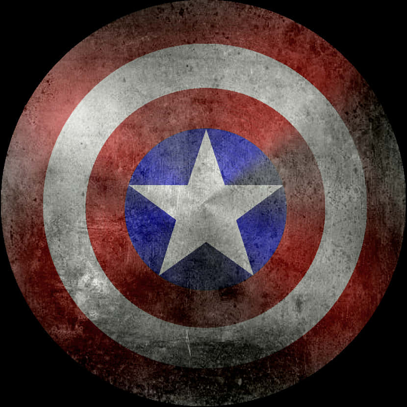 Captain America Shield Grungy Texture