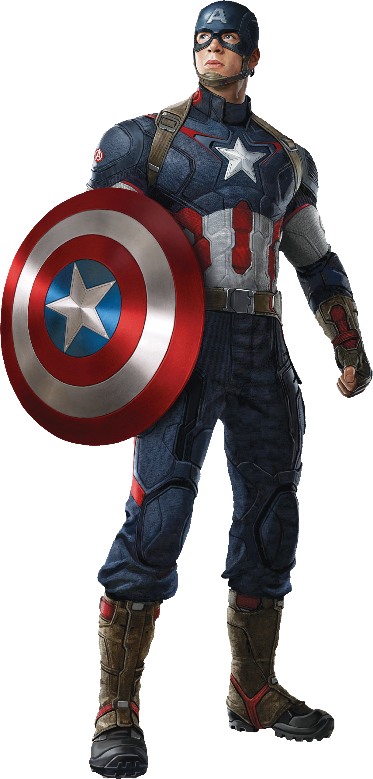 Captain America Standing With Shield