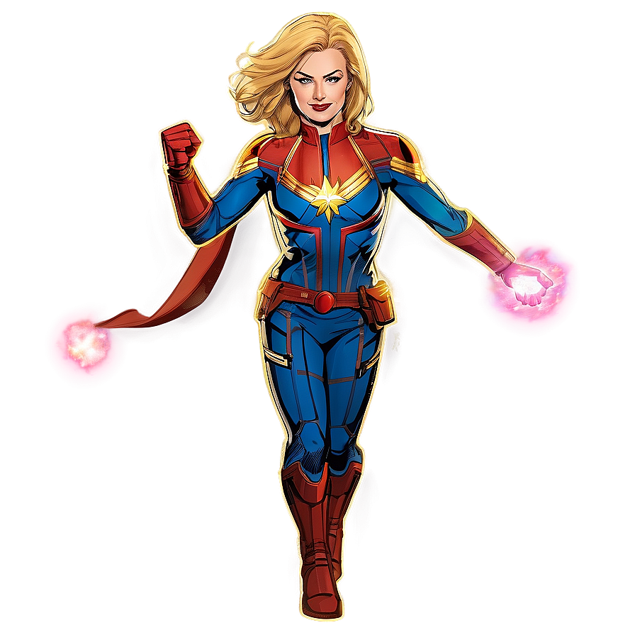 Captain Marvel Blast Png 9