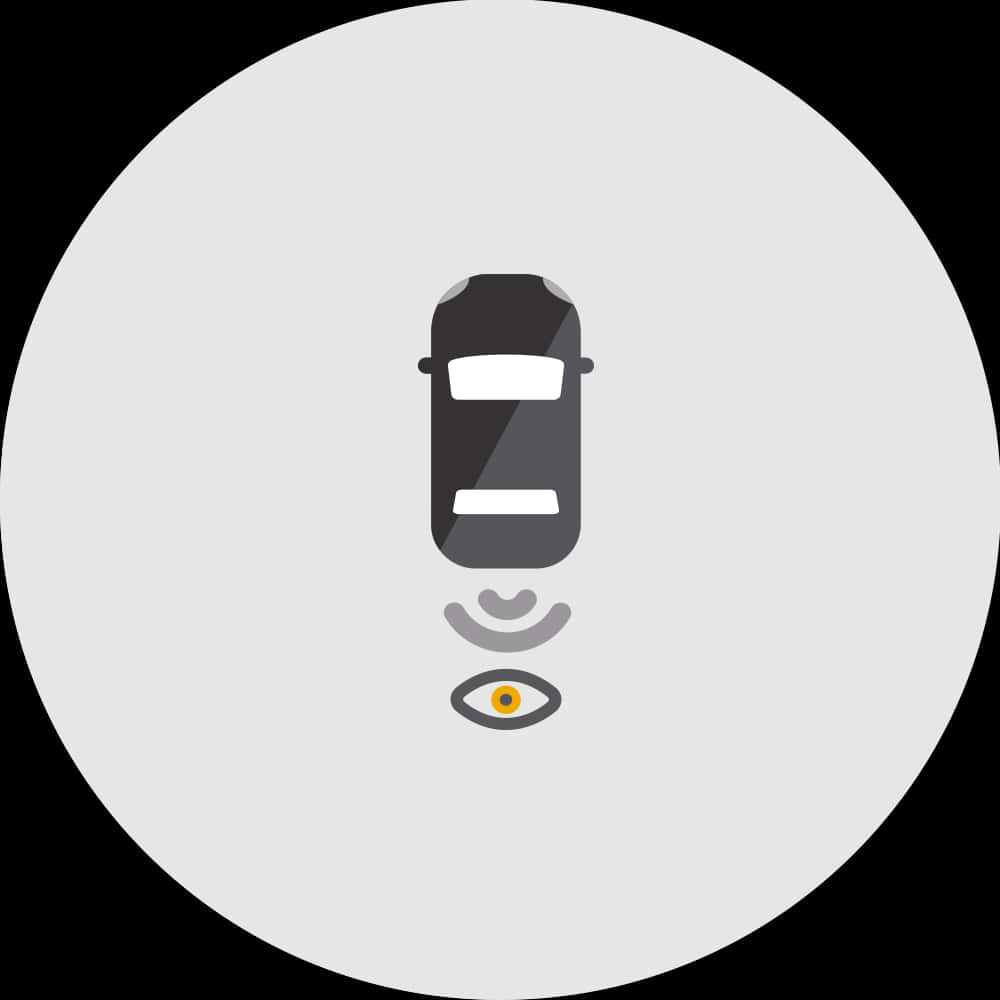 Car Autonomous Sensor Graphic PNG image with a transparent background, free high-resolution download