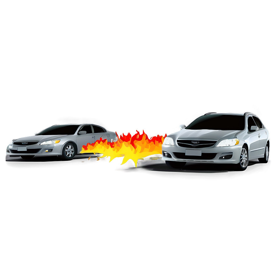 Car Crash Scene PNG 06112024 PNG with transparent background