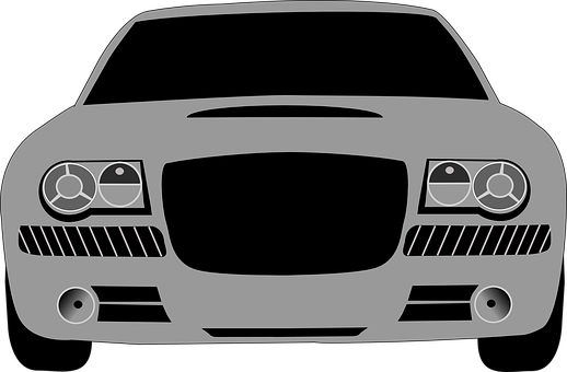 Car Front View Silhouette