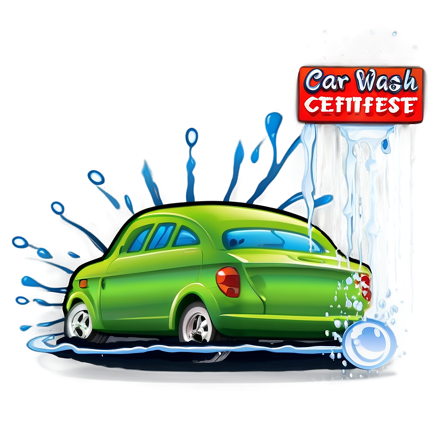 Car Wash Gift Certificate Png Vnx1