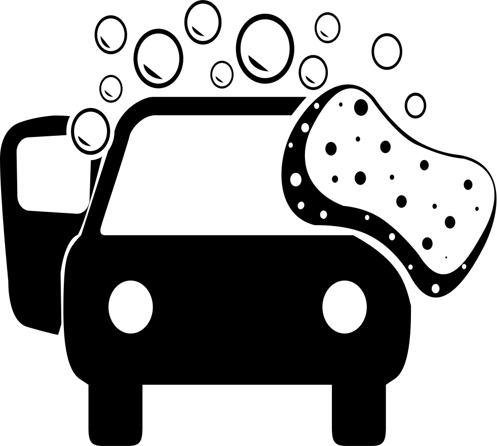 Car Wash Black And White Png - Car Wash Png Icon, Transparent Png PNG with transparent background