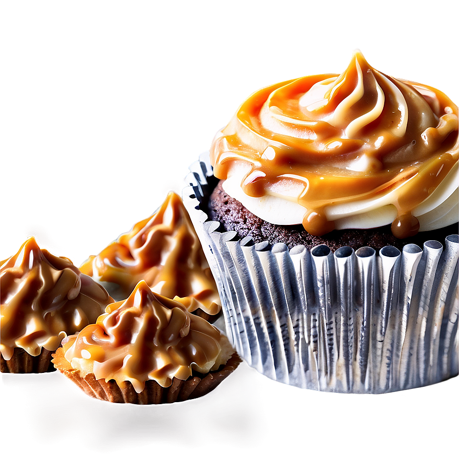 Caramel Cupcakes PNG 30 PNG with transparent background