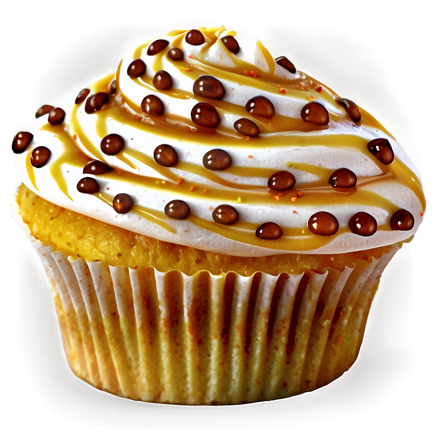 Caramel Sprinkled Cupcake Png 06212024