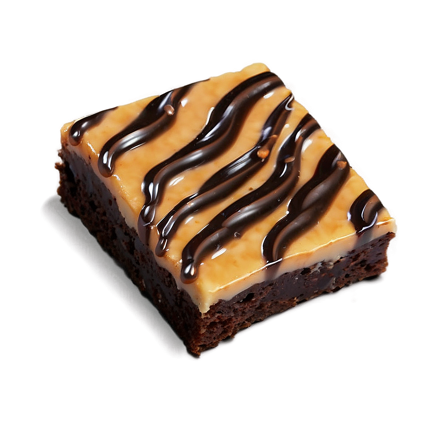 Caramel Swirled Brownie Png Khv