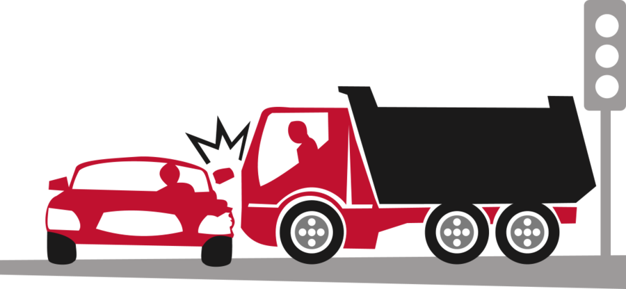 Carand Truck Collision Illustration