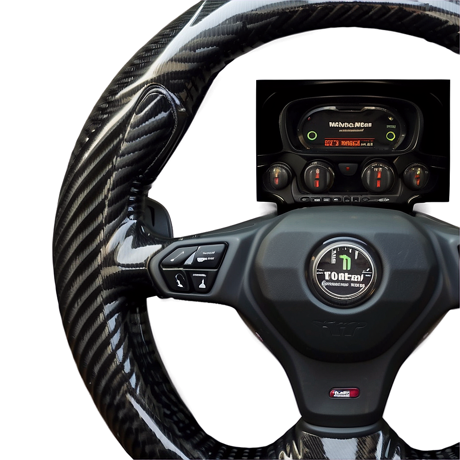 Carbon Fiber Steering Wheel Png 05252024