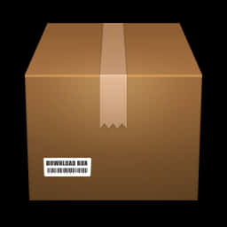 Cardboard Download Box Illustration PNG with transparent background