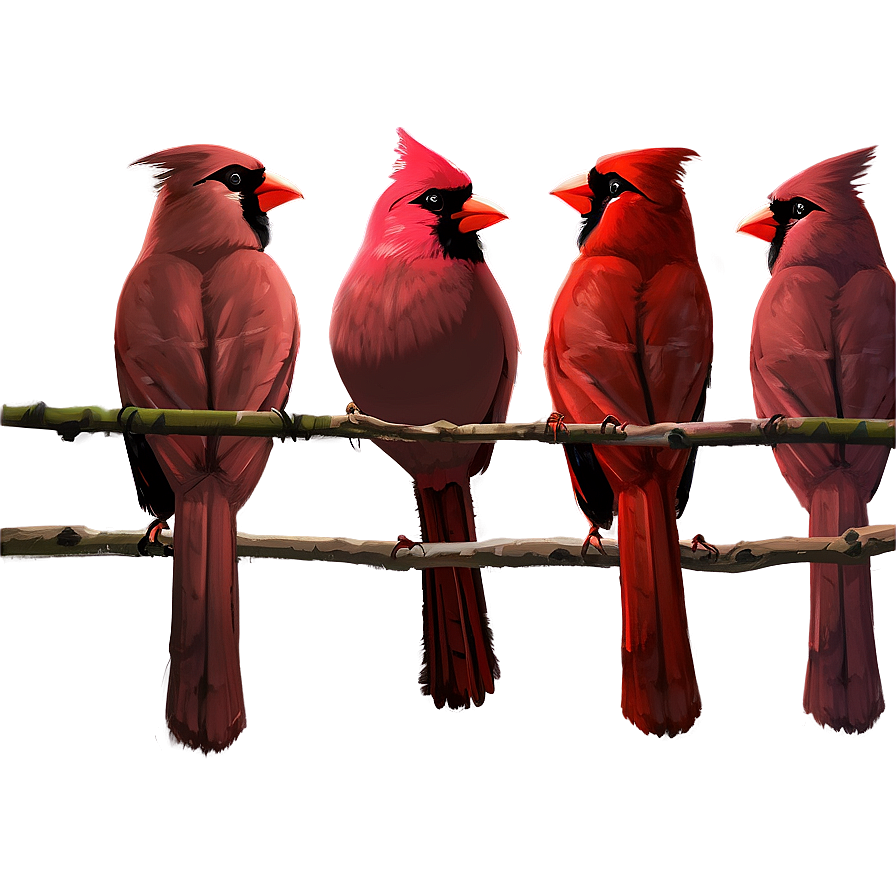 Cardinal Flock Png 48