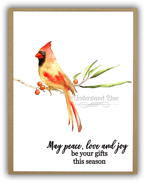 Watercolor Female Cardinal By Understand Blue - Northern Cardinal, HD Png Download PNG with transparent background