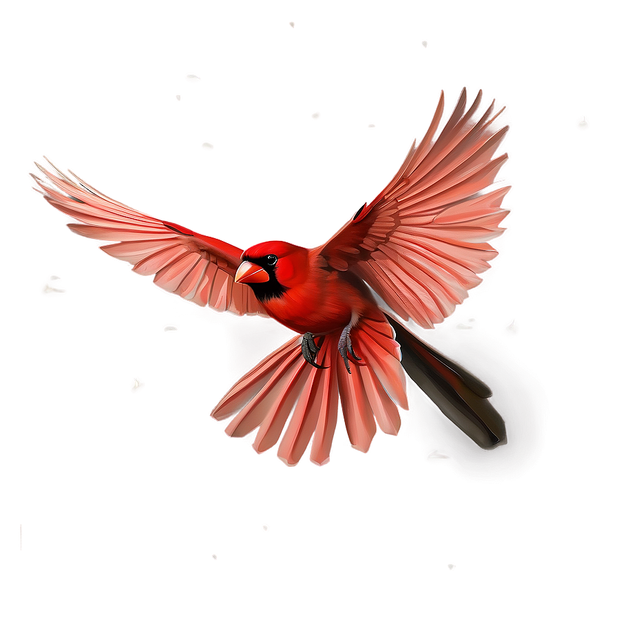 Cardinal In Flight Artwork Png 57