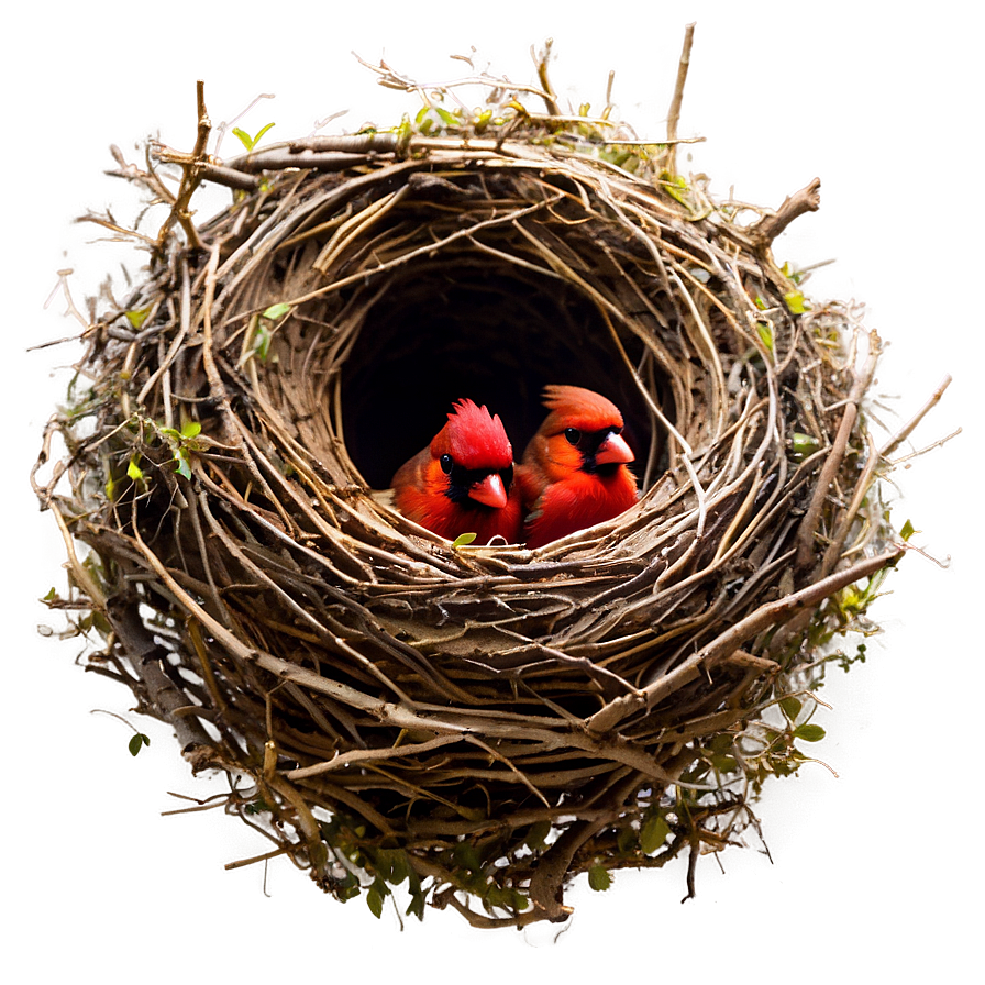 Cardinal Nest Png 06252024