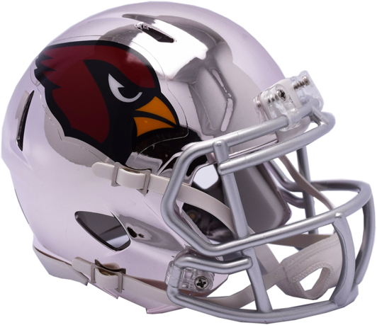Arizona Cardinals Chrome Riddell Speed Mini Football - 2018 Football Helmets Nfl, HD Png Download PNG with transparent background