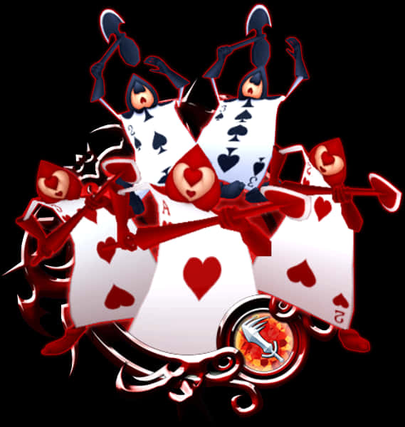 Cards Clipart Alice In Wonderland - Alice In Wonderland Png, Transparent Png PNG with transparent background
