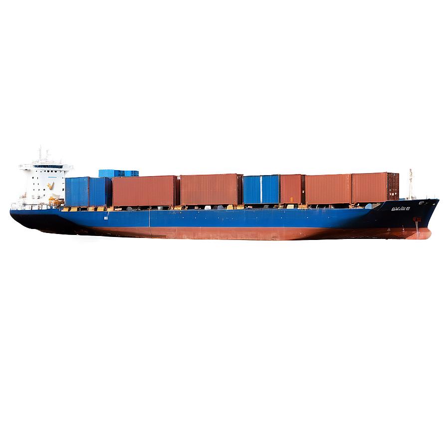 Cargo Ship In Canal Png 06122024