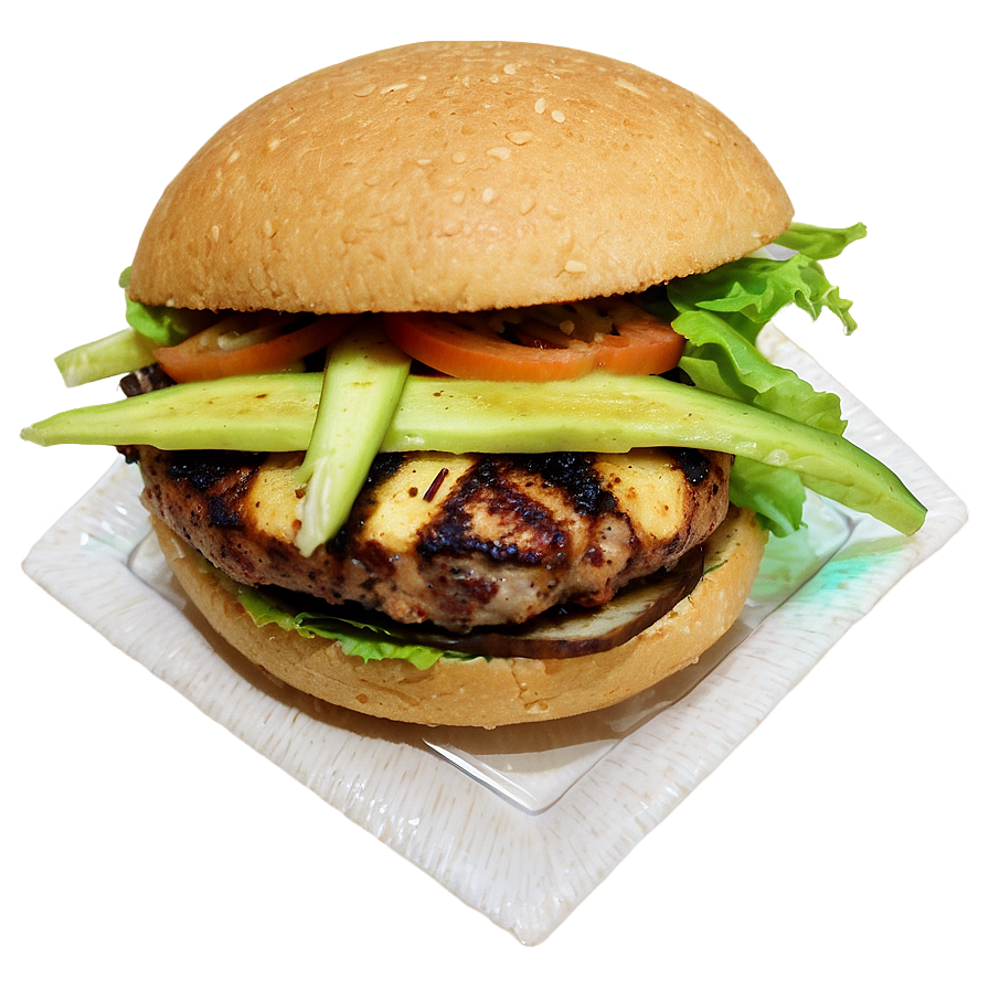 Caribbean Jerk Chicken Burger Png Tif