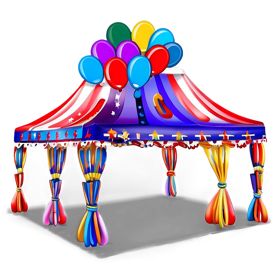 Carnival Tent With Balloons Png 06282024