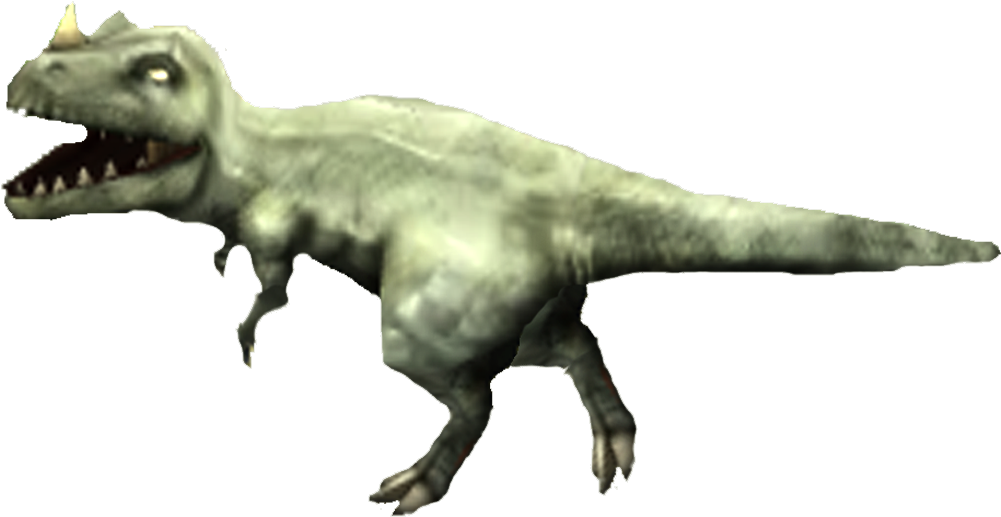 Carnotaurus Dinosaur Render PNG with transparent background