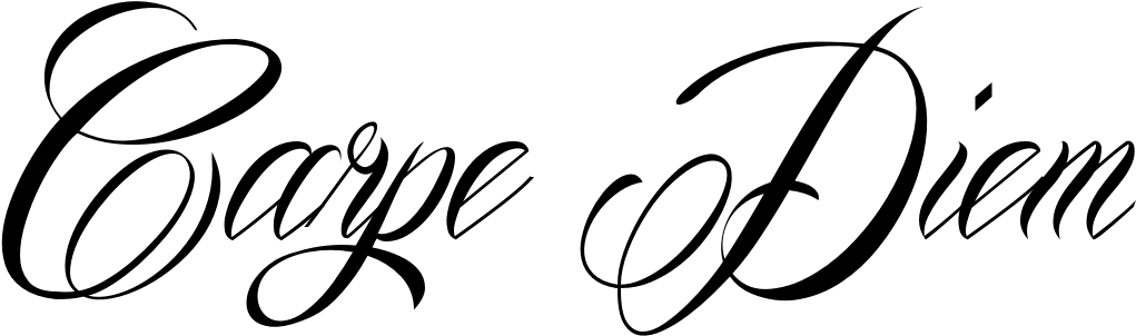 Thumb Image - Script Carpe Diem Tattoo Designs, HD Png Download PNG with transparent background