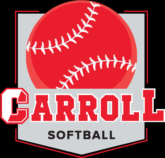 Carroll Softball Team Logo PNG with transparent background