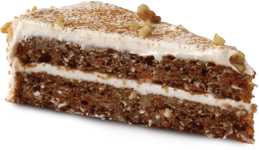 Vegan Carrot Cake Slice, HD Png Download PNG with transparent background