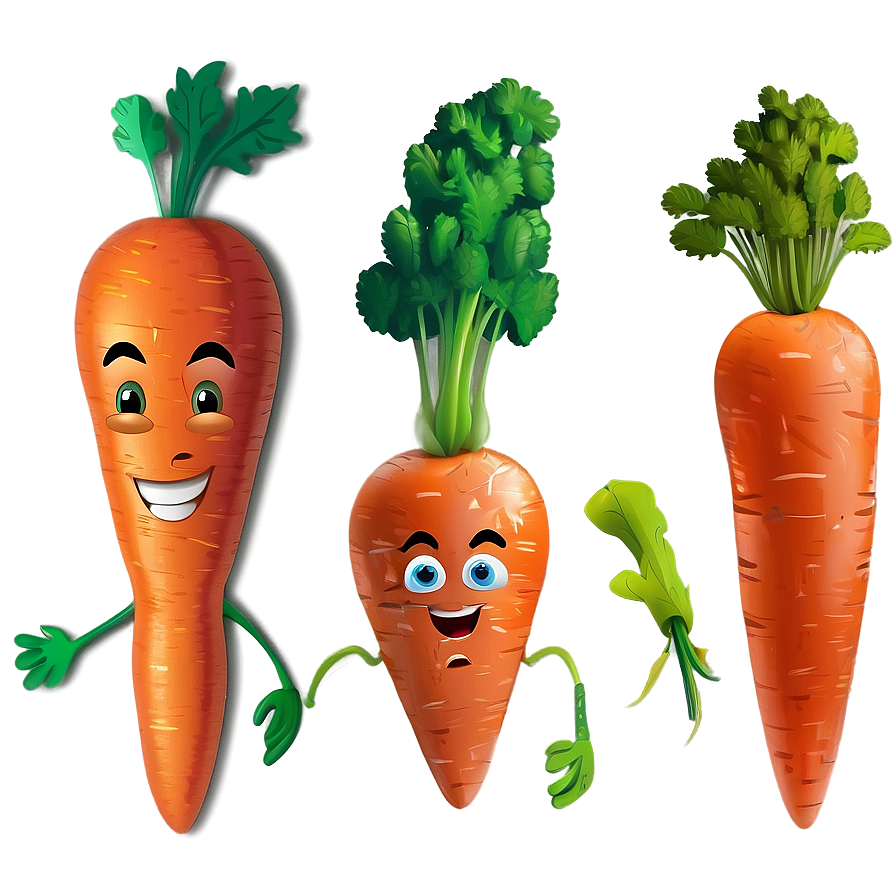 Carrot Cartoon Character Png 05242024