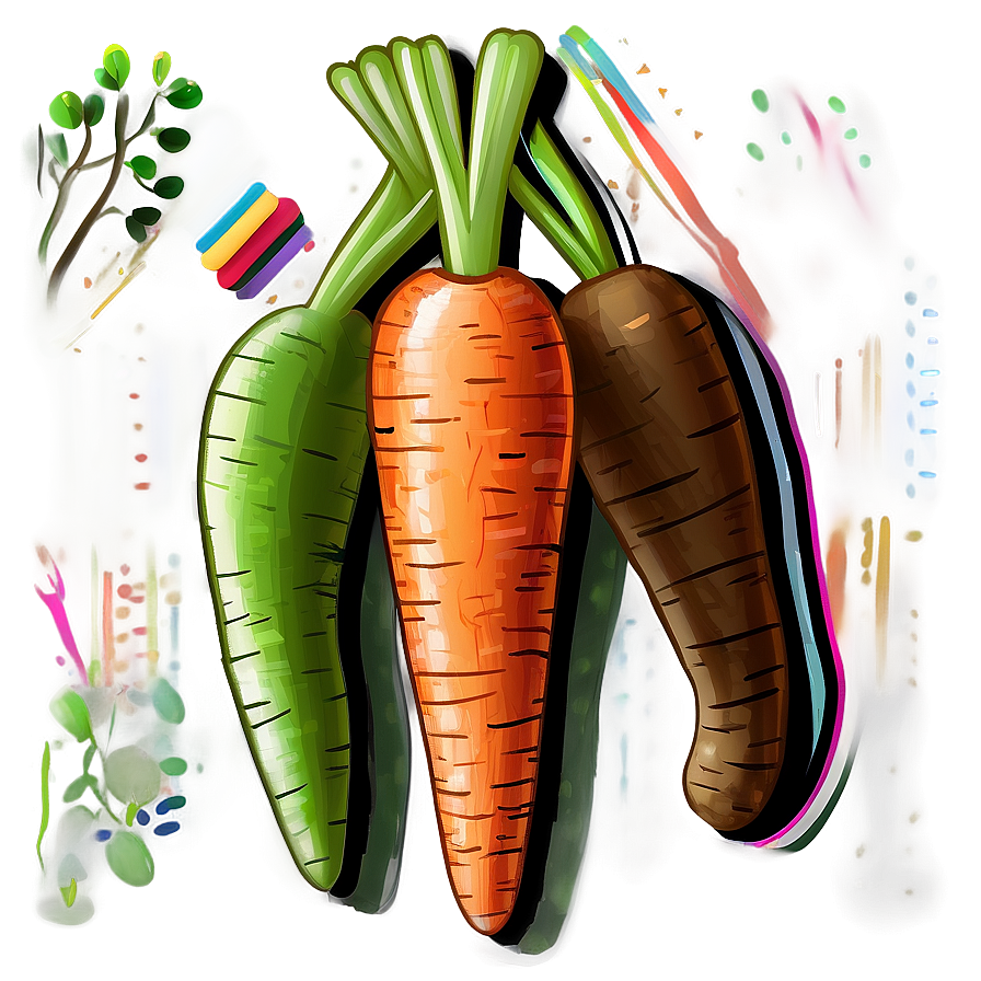 Carrot Drawing Png 05242024