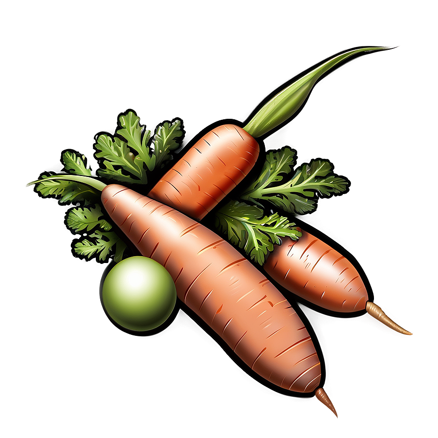 Carrot Sketch Png 17