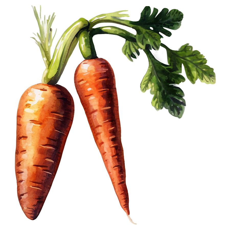 Carrot Watercolor Png Bxs