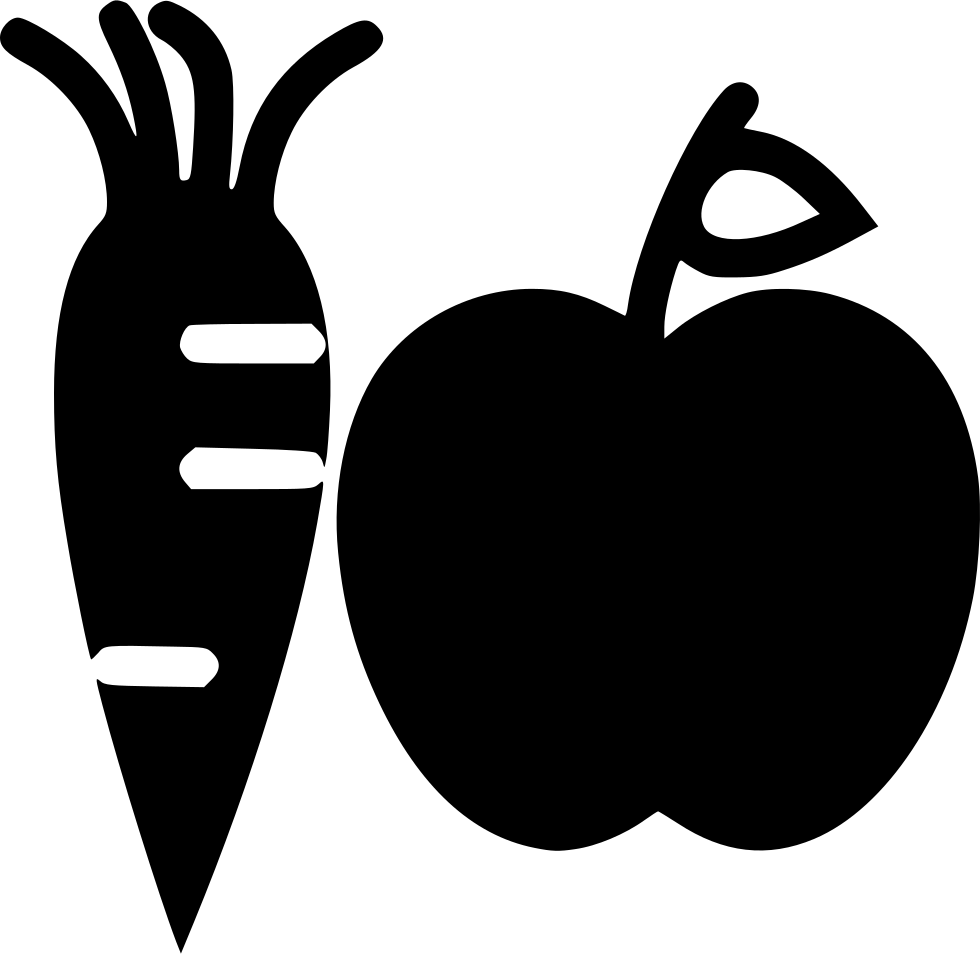 Carrotand Apple Silhouette