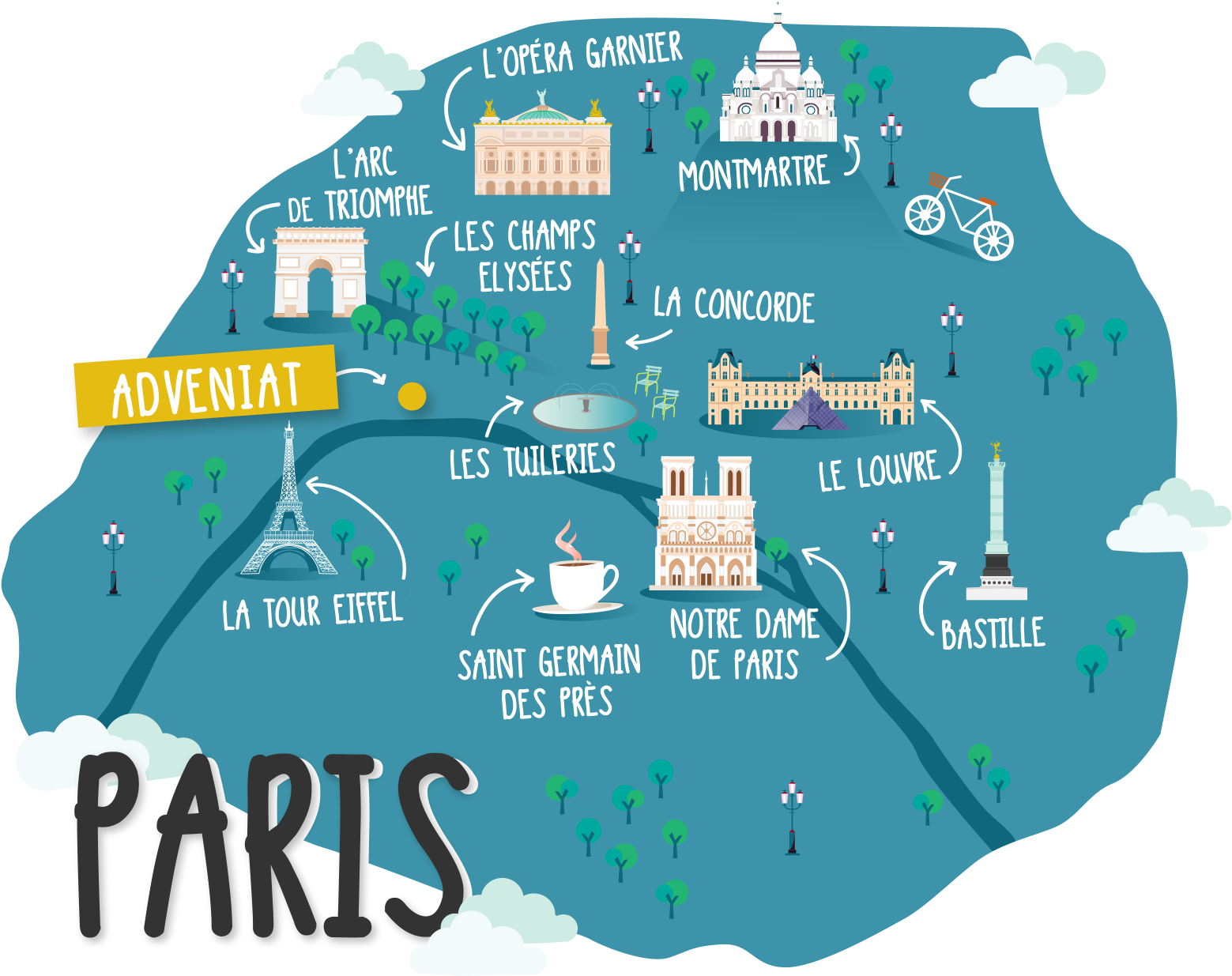 Carte De Paris - Paris PNG with transparent background