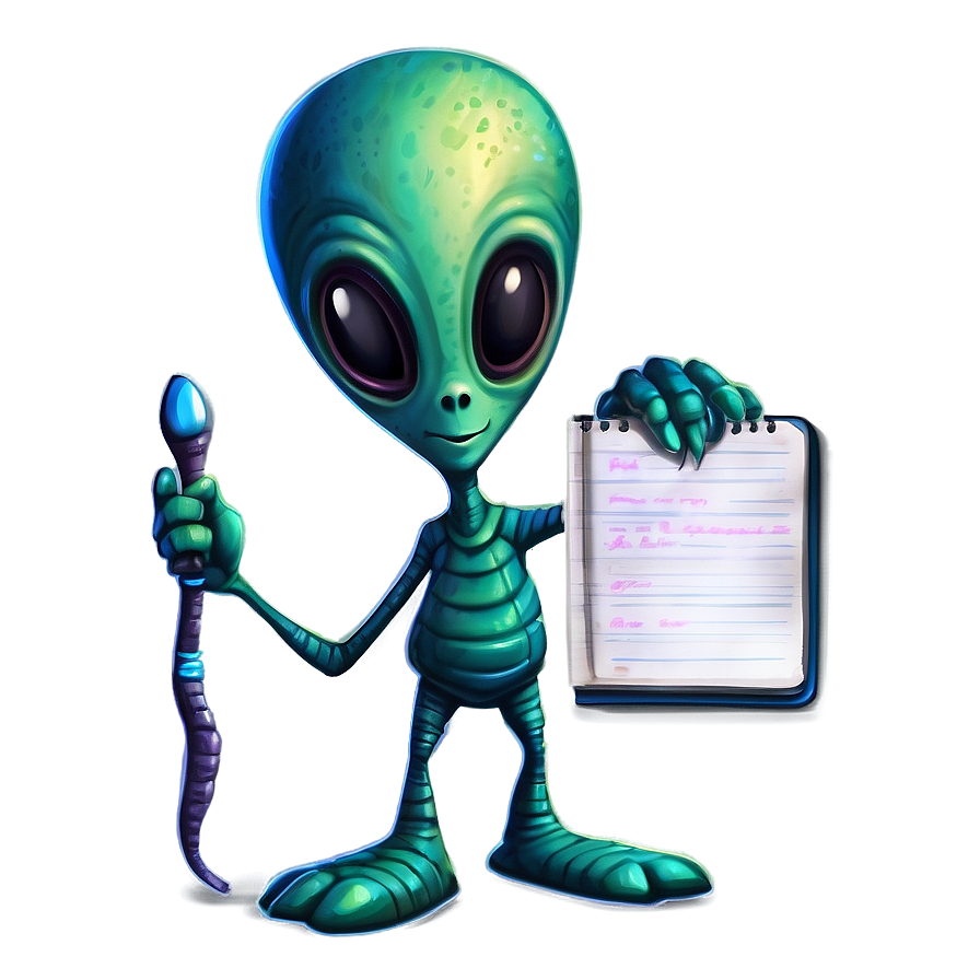 Cartoon Alien In School Png Uhd85